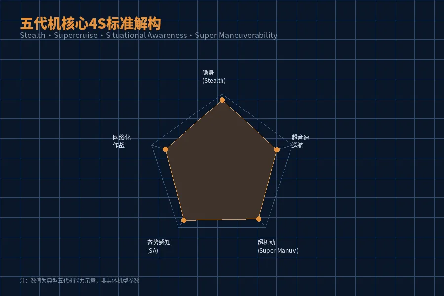 五代机4S标准雷达图