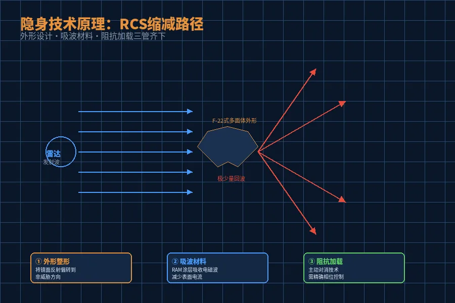 隐身原理示意图
